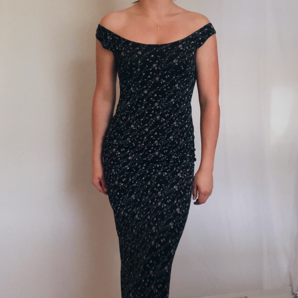 Vintage floral maxi dress